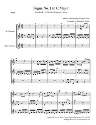 Fugue No. 1 in C Major (WTC Book 2) for Clarinet Trio